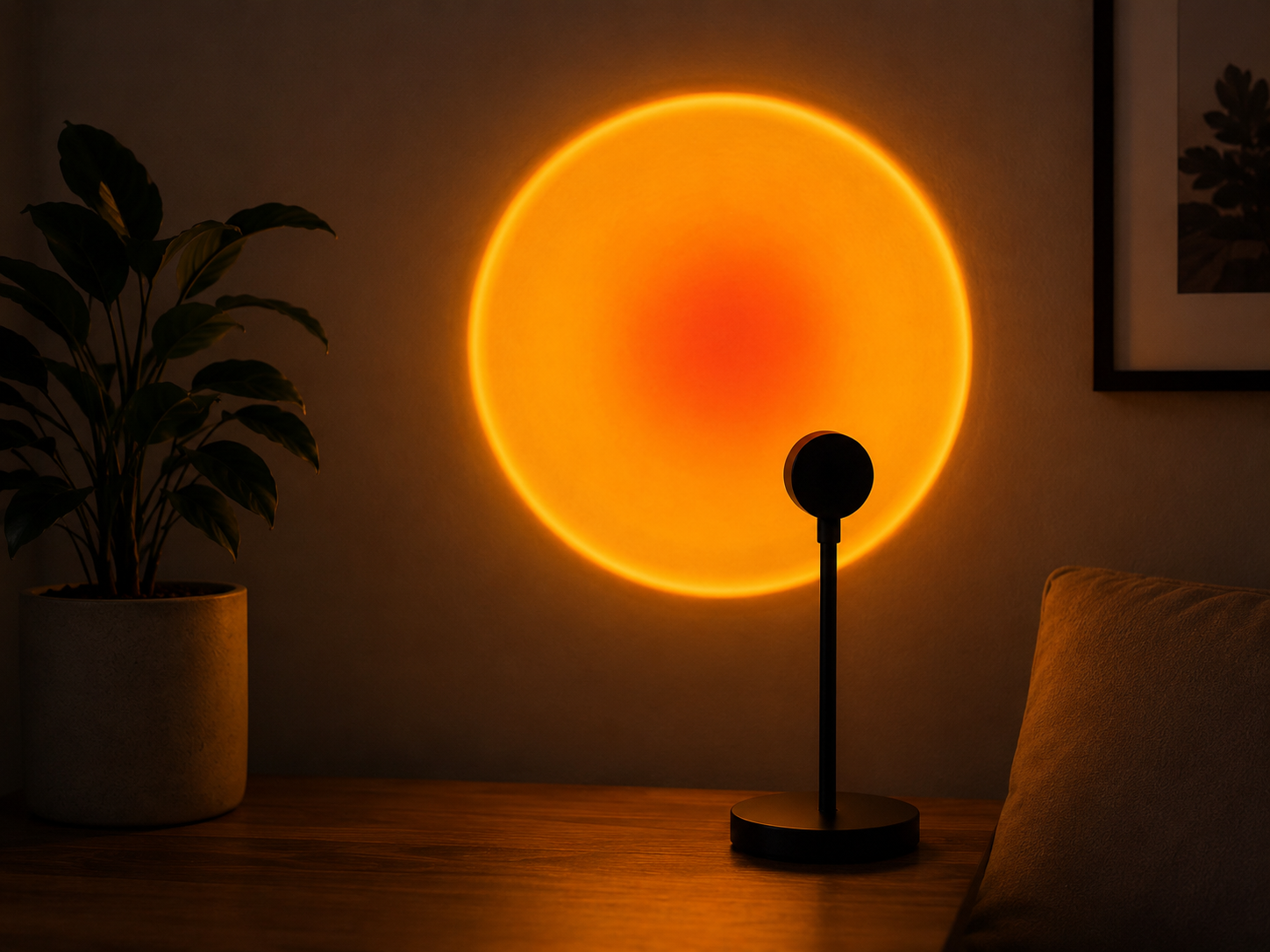 AuraNest Sunset Projection Lamp