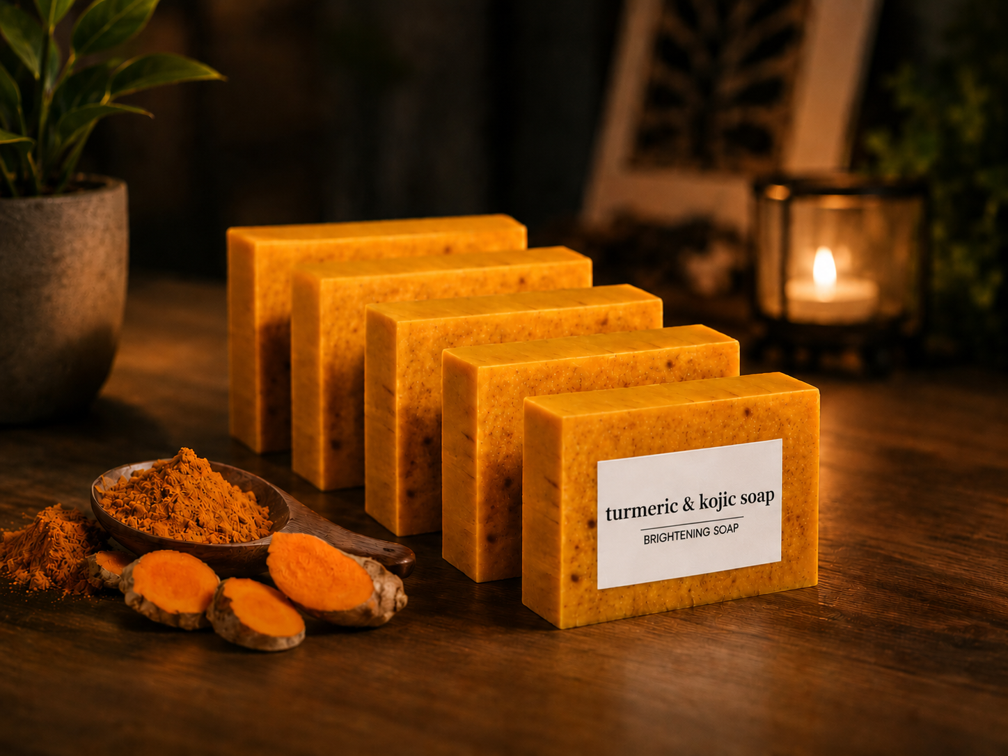 AuraNest Turmeric & Kojic Acid Soap