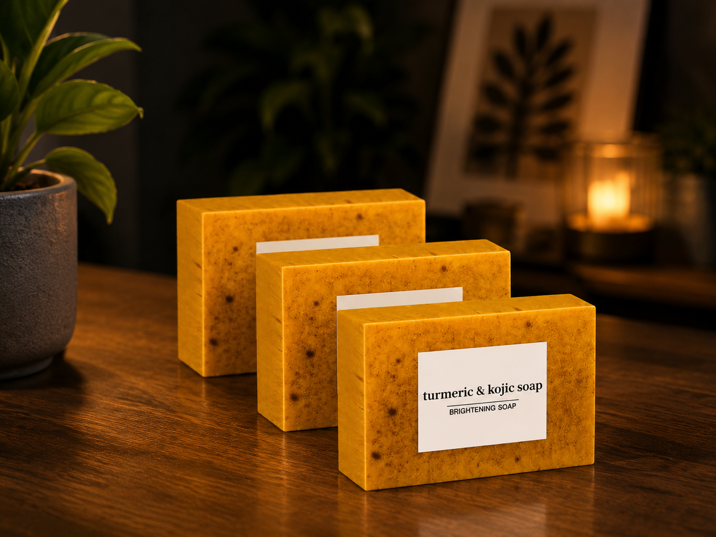 AuraNest Turmeric & Kojic Acid Soap